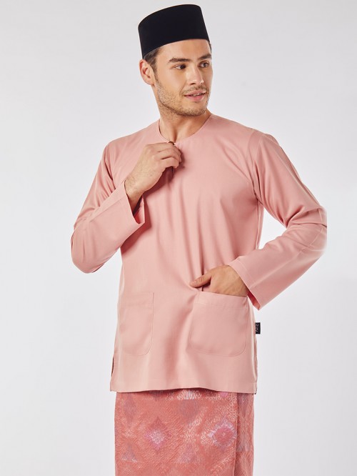 Zikry Baju Melayu Teluk Belanga Rose Pink